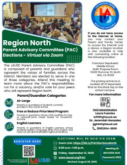 Region North PAC elections